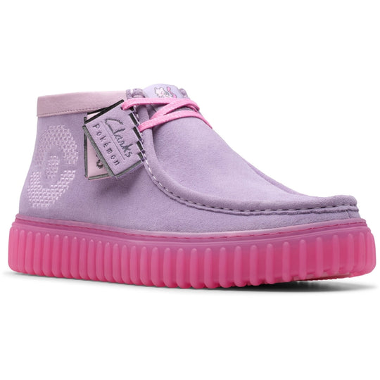 Clarks Torhill Explore Pokemon D Lyserød-Lilla Ruskind