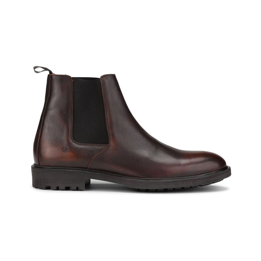 Playboy Jerome Chelsea Boots - mørkebrun læder