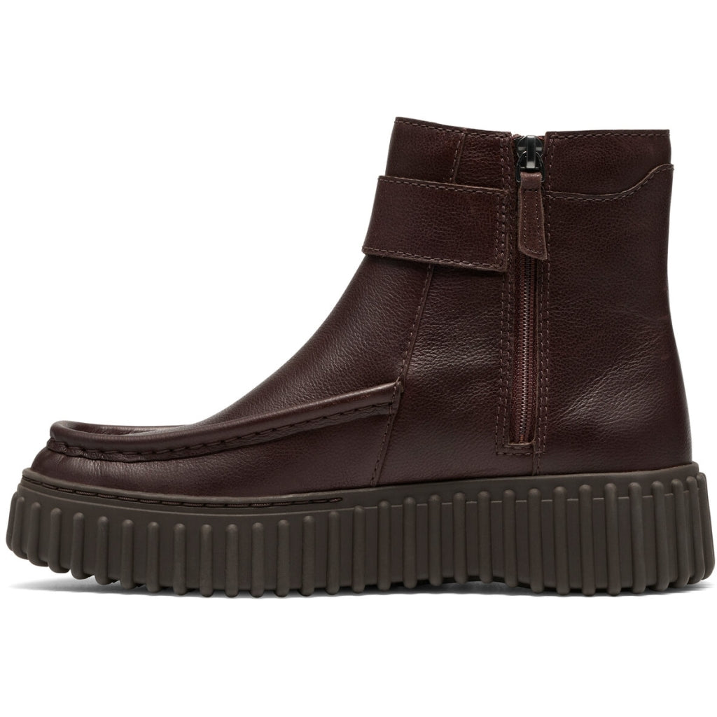 Clarks Torhill Buckle Mørkebrun Læder Dame