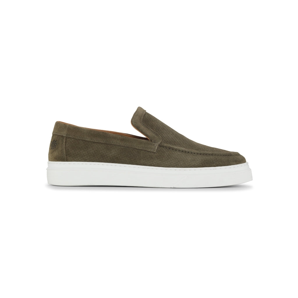 Playboy Karl Olive Suede Sneakers