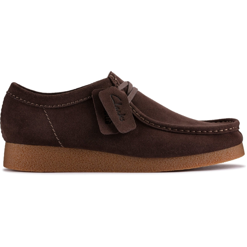 Clarks Wallabee EVO - mørkebrun ruskind