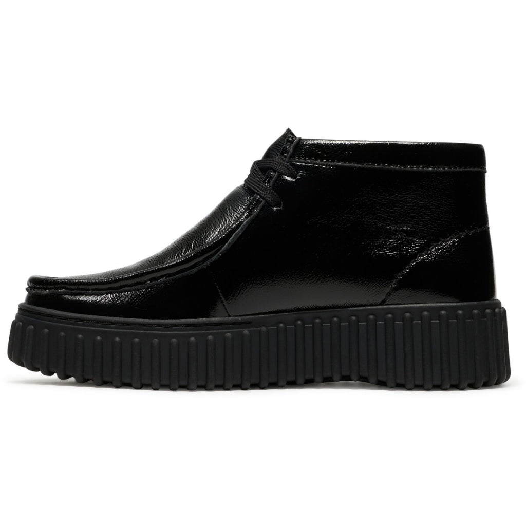 Clarks Torhill Moss Sort Patent Dame