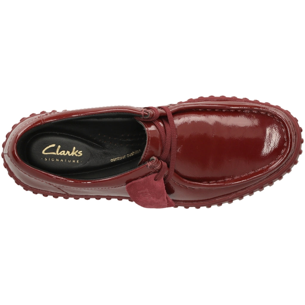 Clarks Torhill Bee Burgundy Patent