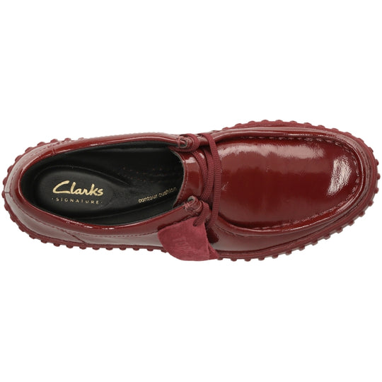 Clarks Torhill Bee Burgundy Patent