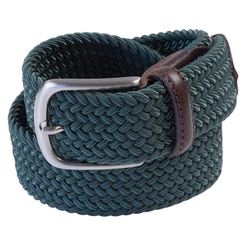 Portia Green Braided Elastic Belts