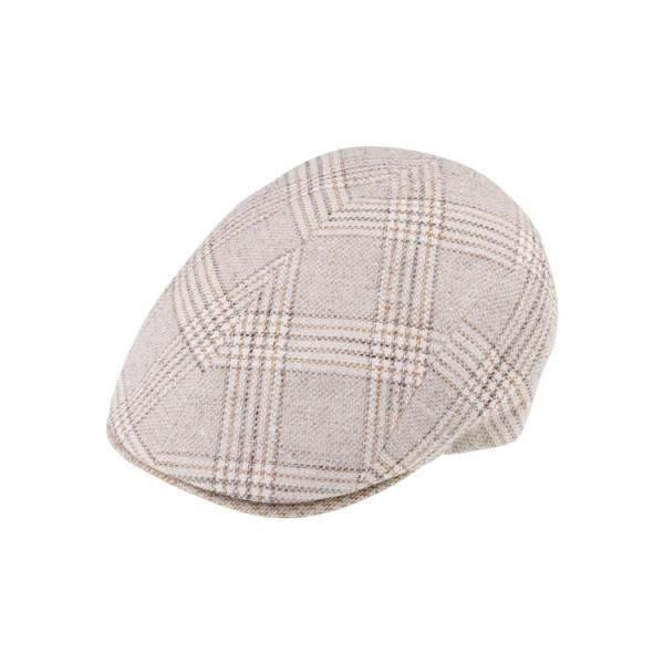 Fiebig Flatcap Hemp Checked Pattern