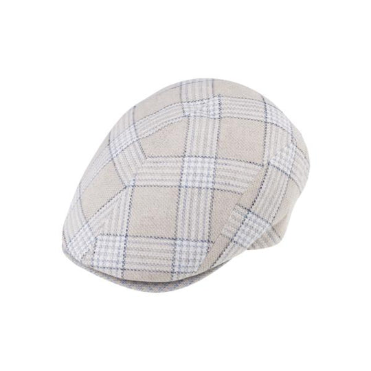 Fiebig Flatcap Hemp Checked Pattern