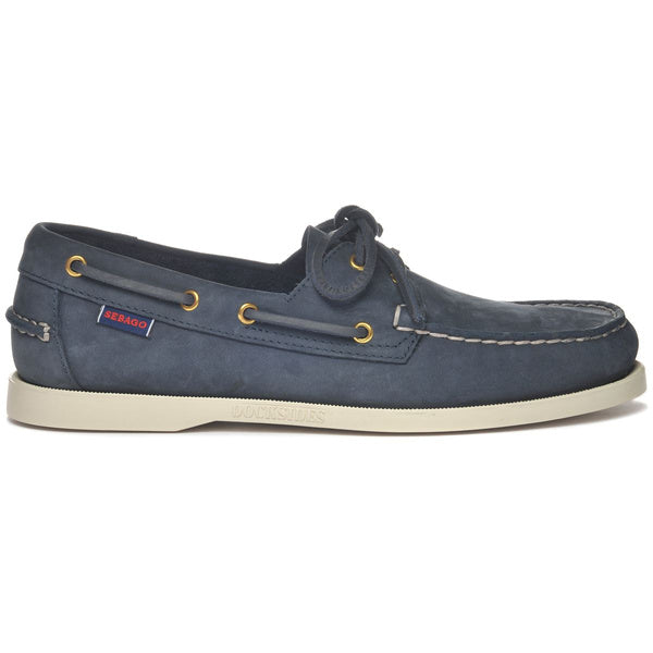 Sebago Docksides Portland Nubuck Mørkeblå