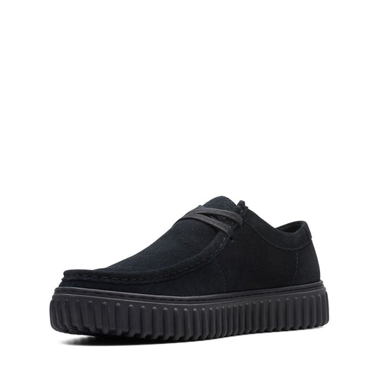 Clarks Torhill Lo Black Suede