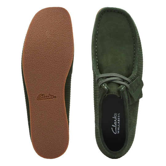 Clarks Wallabee EVO - mørkegrøn ruskind