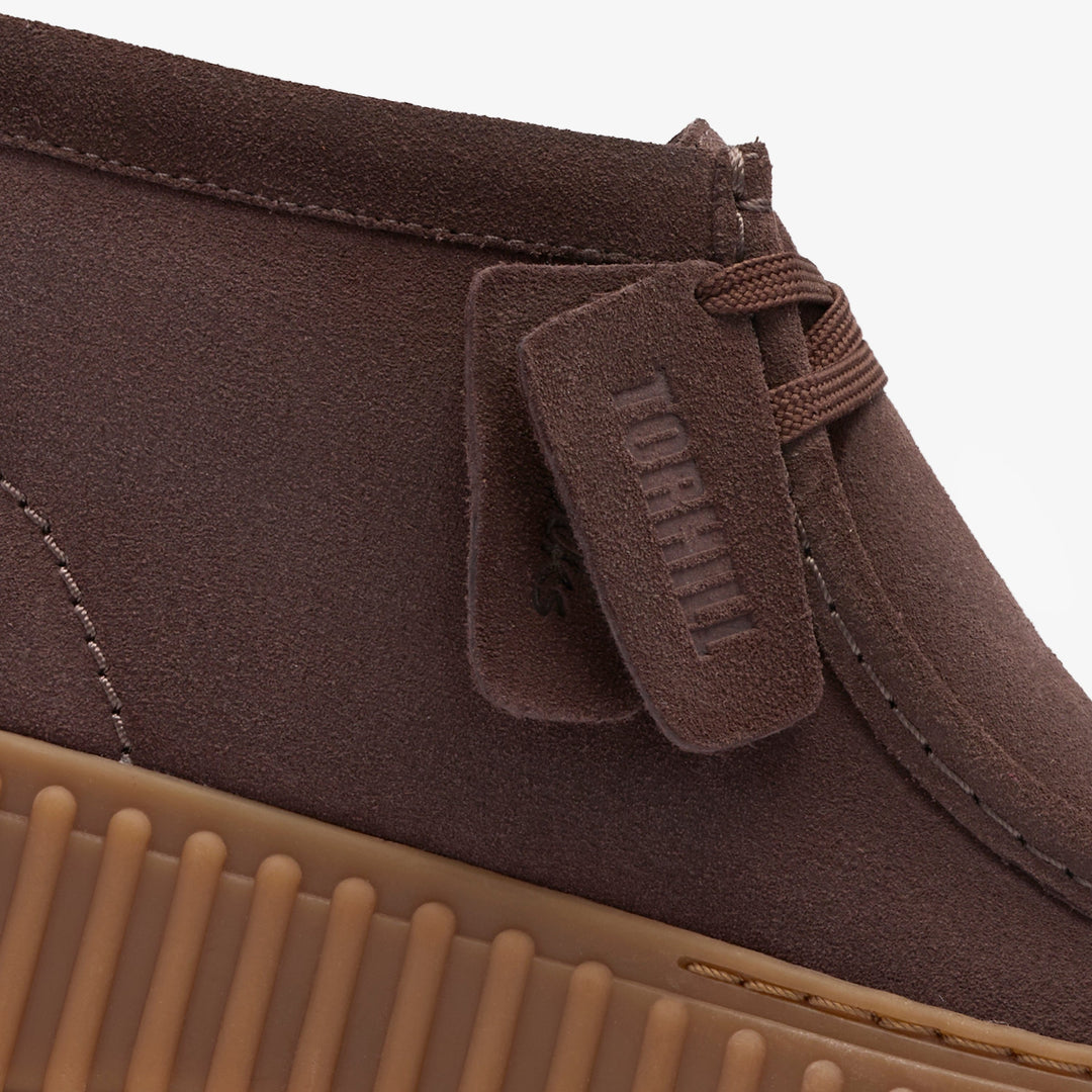 Clarks Torhill Moss Mørkebrun Ruskind Dame