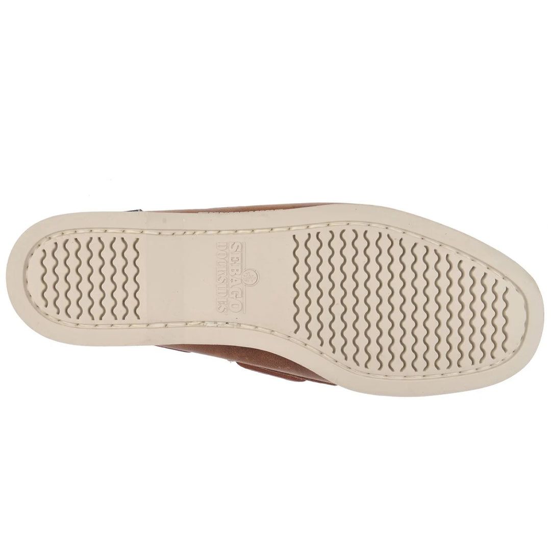 Sebago Docksides Crazy H Damen Brown Tan Leather
