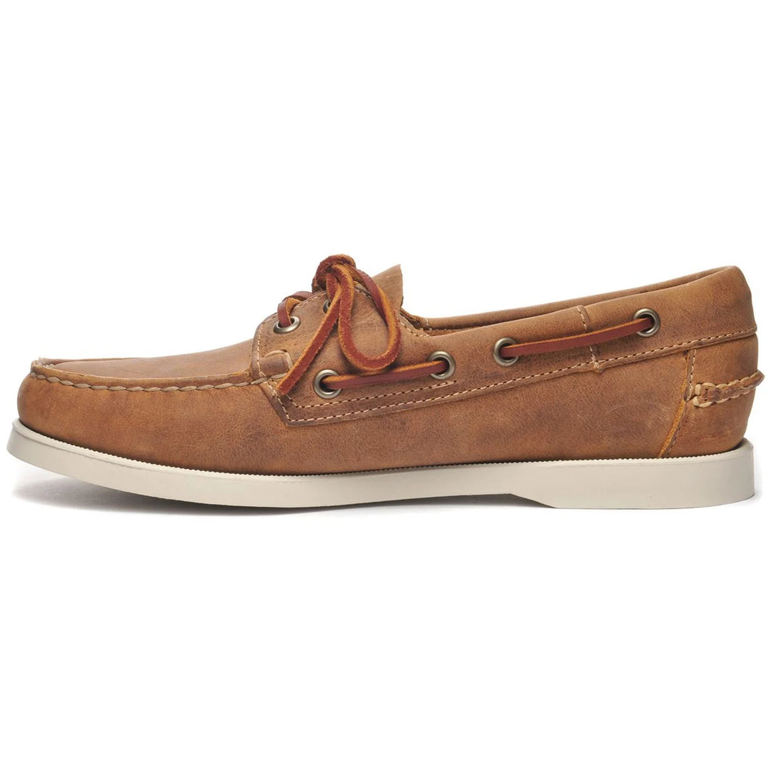 Sebago Docksides Crazy H Damen Brown Tan Leather