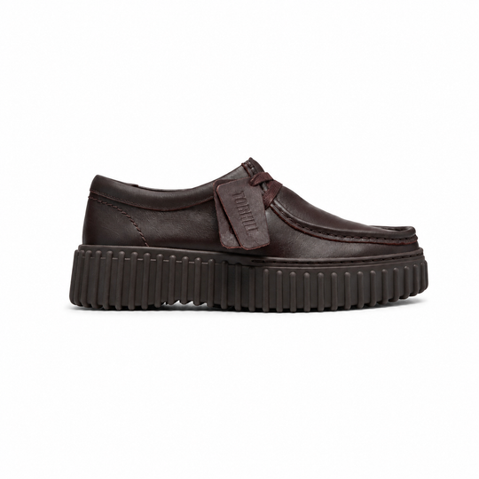 Clarks Torhill Bee Mørkebrun Læder Dame