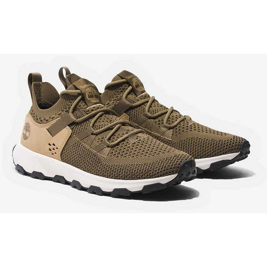 Timberland Winsor Trail Low Lace Low Lace Up Sneaker Olive Knit