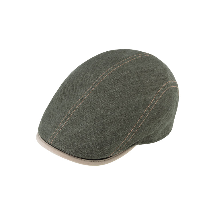 Fiebig Flatcap Linen With Contrast Seam Uv Protection