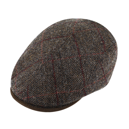 Fiebig Shetland Uld Brun Flatcap