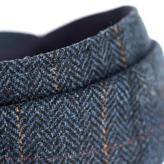 Fiebig 8-Panel Shetland Uld Sixpence Blå