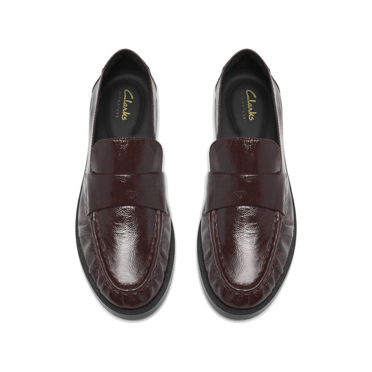 Clarks Straven2 Step Bordeaux Patent Dame