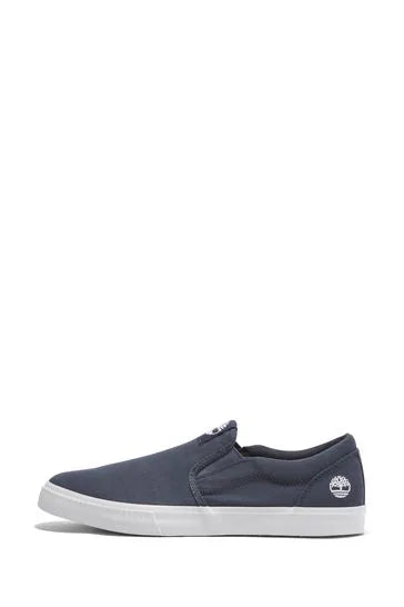 Timberland Mylo Bay Low Slip on Sneaker Dark Blue Canvas