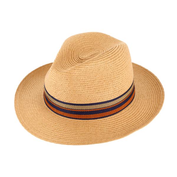 Fiebig Hat Fedora with Stripped Grosgrain