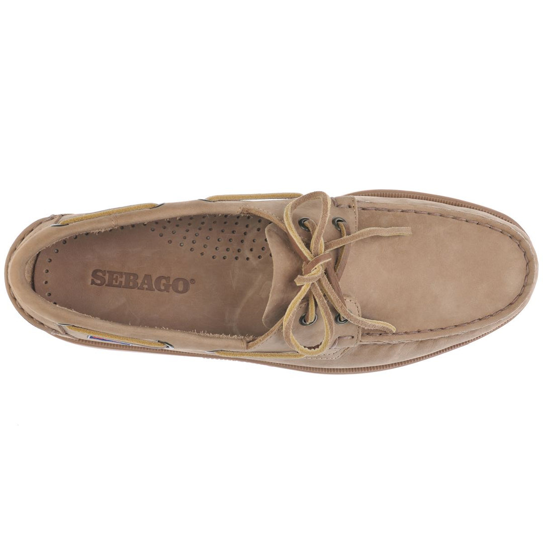 Sebago Docksides Portland Nubuck Beige Dame