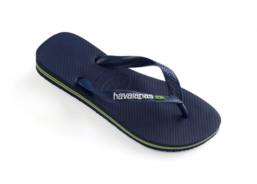 Havaianas Brasil Logo Sandler Mørkeblå