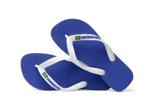 Havaianas Brasil Logo Sandler Blå/Hvid