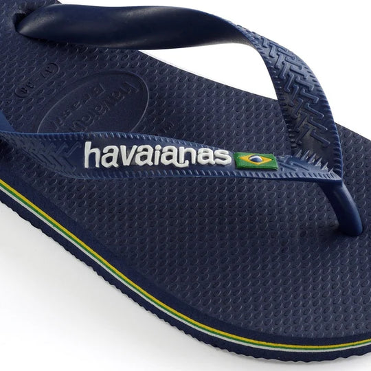 Havaianas Brasil Logo Sandler Mørkeblå