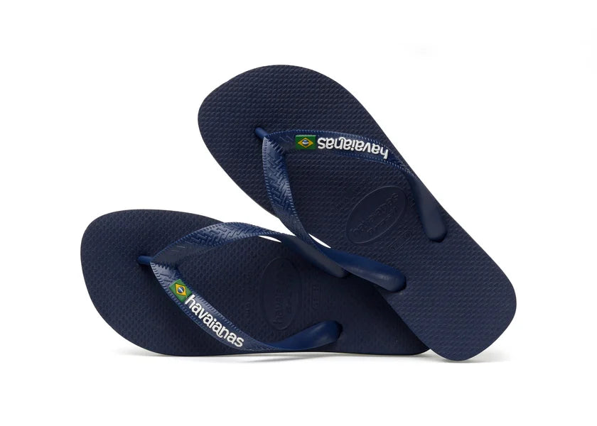 Havaianas Brasil Logo Sandler Mørkeblå