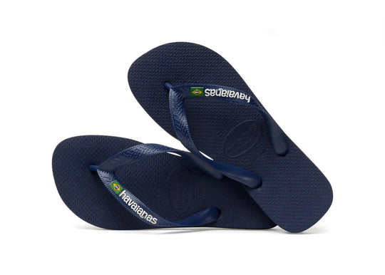 Havaianas Brasil Logo Sandler Mørkeblå