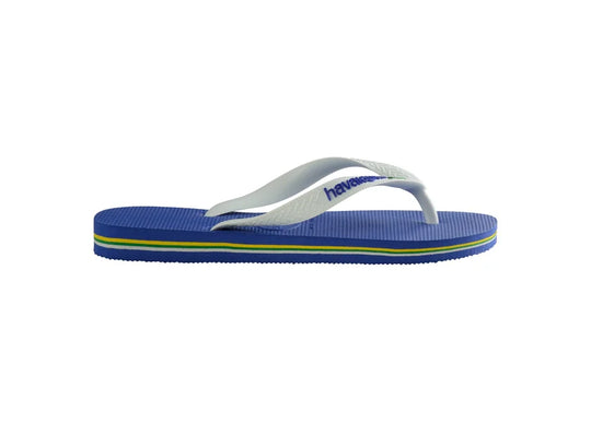 Havaianas Brasil Logo Sandler Blå/Hvid