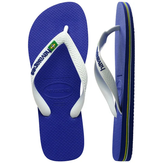 Havaianas Brasil Logo Sandler Blå/Hvid
