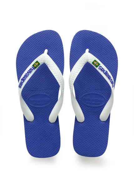 Havaianas Brasil Logo Sandler Blå/Hvid