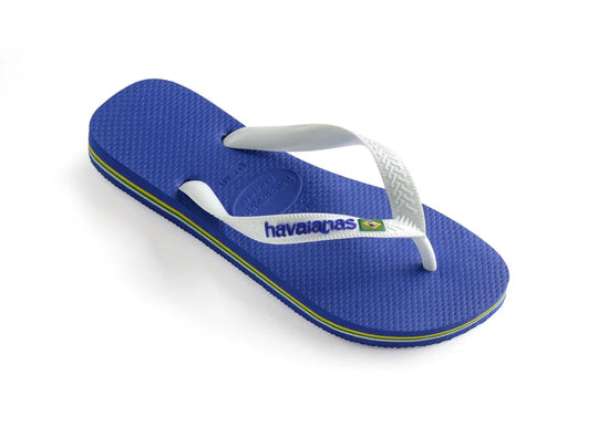 Havaianas Brasil Logo Sandler Blå/Hvid