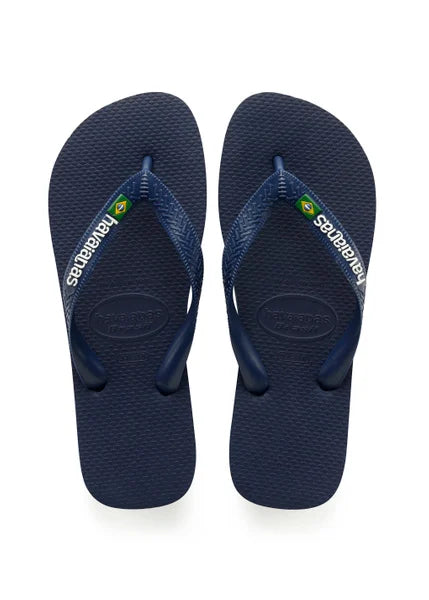 Havaianas Brasil Logo Sandler Mørkeblå