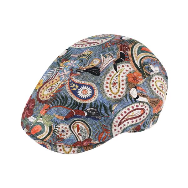 Fiebig Flatcap Cotton Paisley Pattern