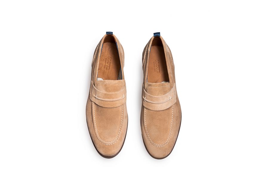 Lloyd Leif Sand Suede Moccasins