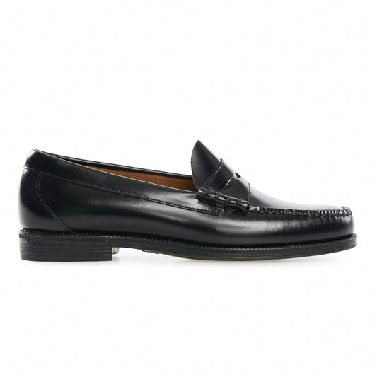 G.H BASS Weejun II Larson Moc Black Leather Penny Loafers