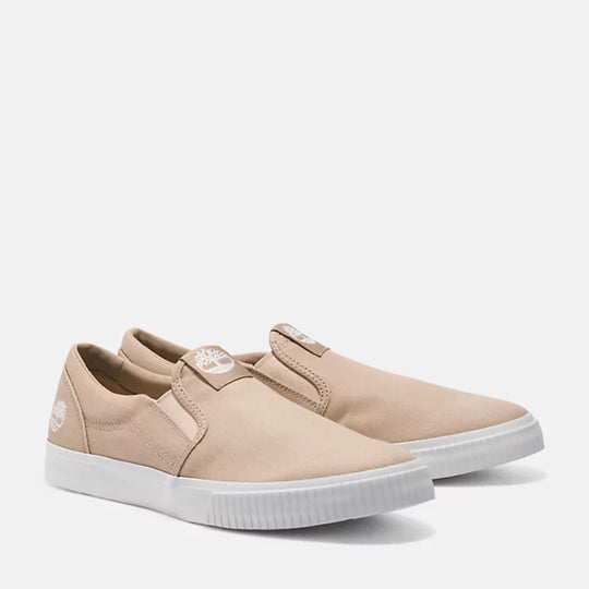 Timberland Mylo Bay Low Slip On Sneaker Light Beige Canvas