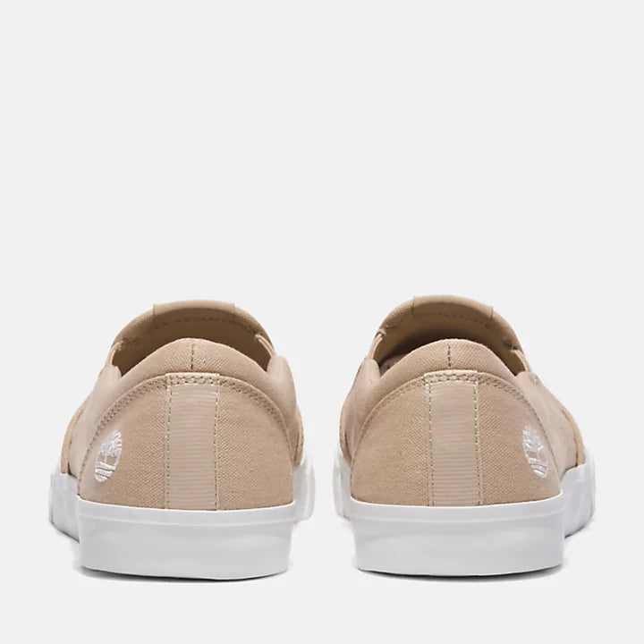 Timberland Mylo Bay Low Slip On Sneaker Light Beige Canvas