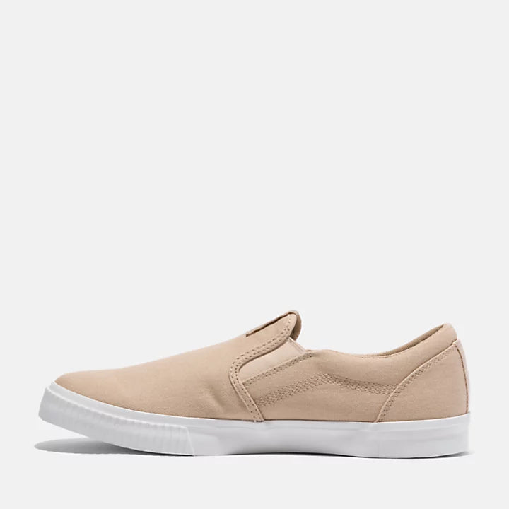 Timberland Mylo Bay Low Slip On Sneaker Light Beige Canvas