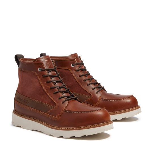Timberland Britton Mills Mid Lace Up Boot Rust Full Grain