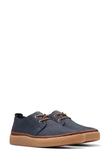 Clarks Clarkwood Low Navy Nubuck Leather