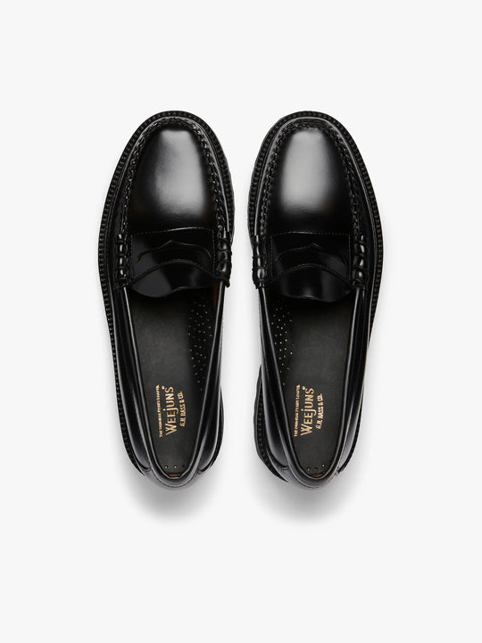 G.H BASS Weejun 90 Larson Penny Loafers Black Leather