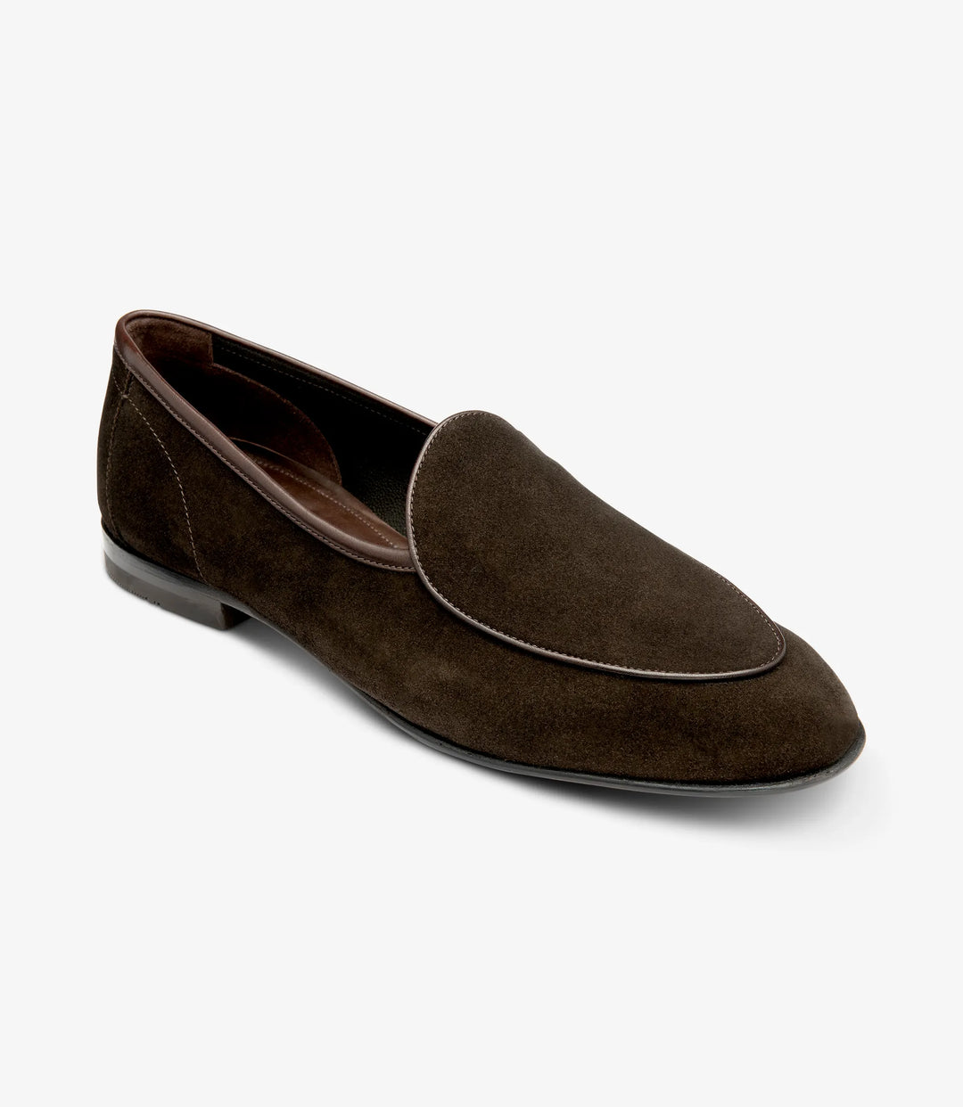 Loake Belgrave Mørkebrun ruskind Loafer