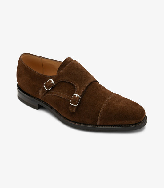 Loake Cannon Dark Brown suede leather