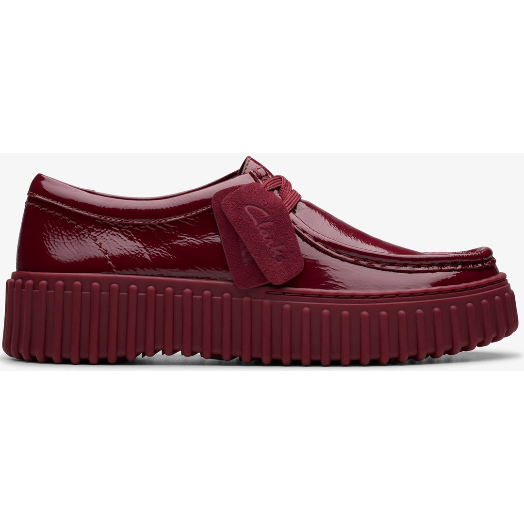 Clarks Torhill Bee Burgundy Patent