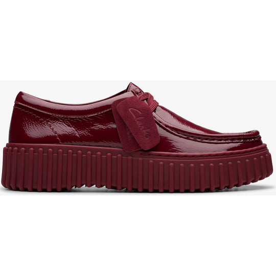 Clarks Torhill Bee Burgundy Patent