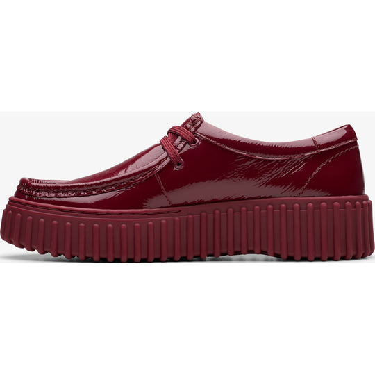 Clarks Torhill Bee Burgundy Patent